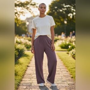 Athleta Wide Leg Pants in Purple